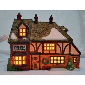 Dept 56 Dickens' Village NICHOLAS NICKLEBY COTTAGE #5925-0 Retired No Box 1988